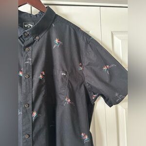 Black Billabong Button Down Shirt sz XXL